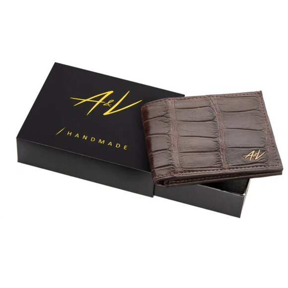 All-Season Wallet – Real Alligator Leather - Brown Color - Picture 6 of 6